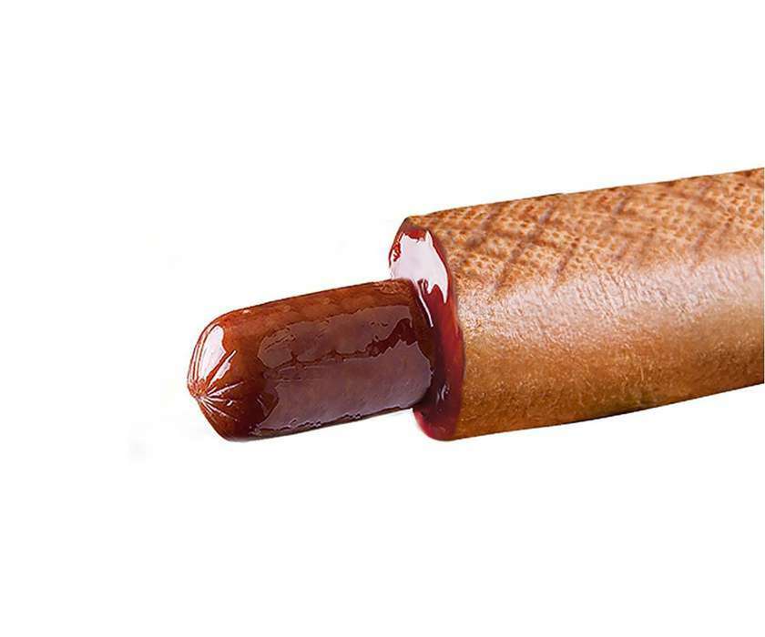 Bavarian Sausage Hot Dog (dark bun)