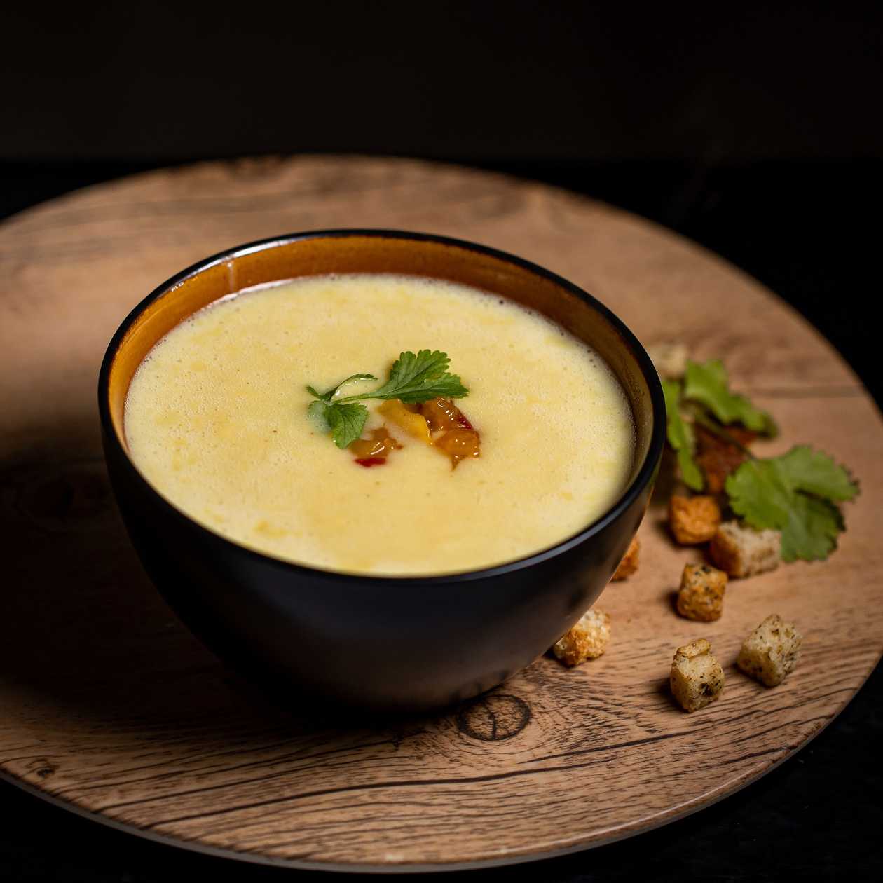 Supa crema de cartofi condimentata