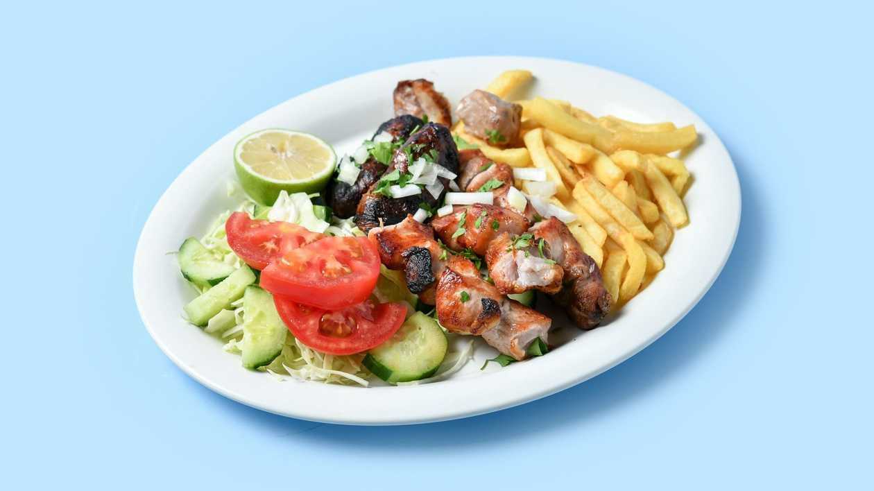 Pork Souvlaki & Sheftalia Portion