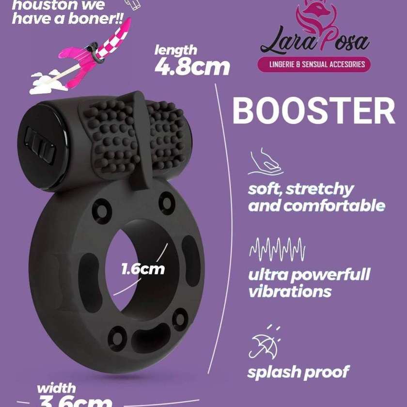Anel para o Pénis com Bala Vibratória Booster