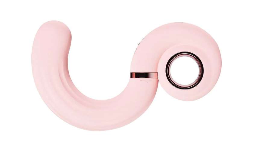 Loveline Tourner Vibrating Swirl - Dizajnový vibračný slimák ružový