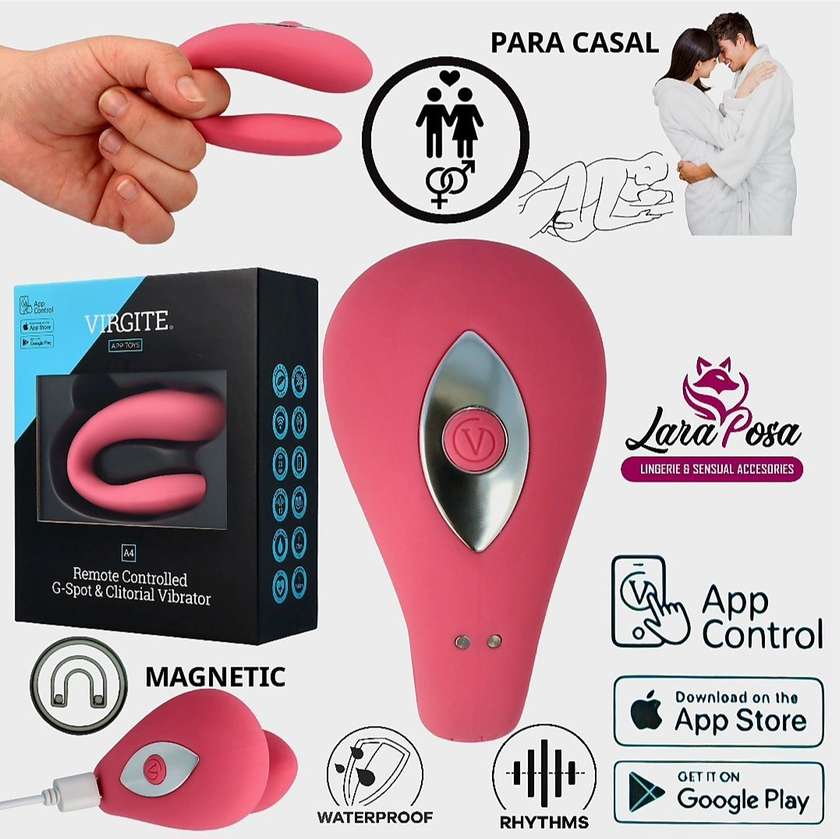 Vibrador de Clitóris e Ponto G com Controlo Remoto