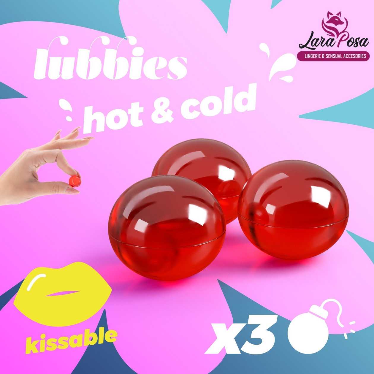 Lubbies Bolinhas de Óleo Quente & Frio