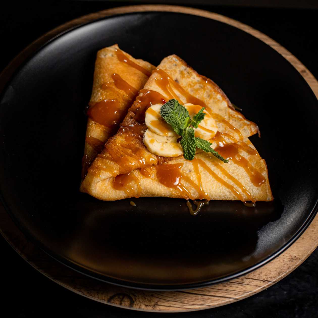 Clatite cu toffee si banane