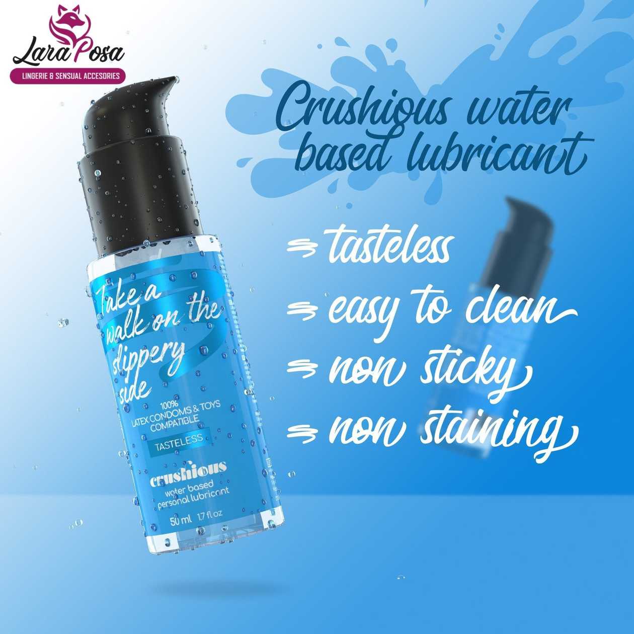 Lubrificante à Base de Água Crushious (50 ml)