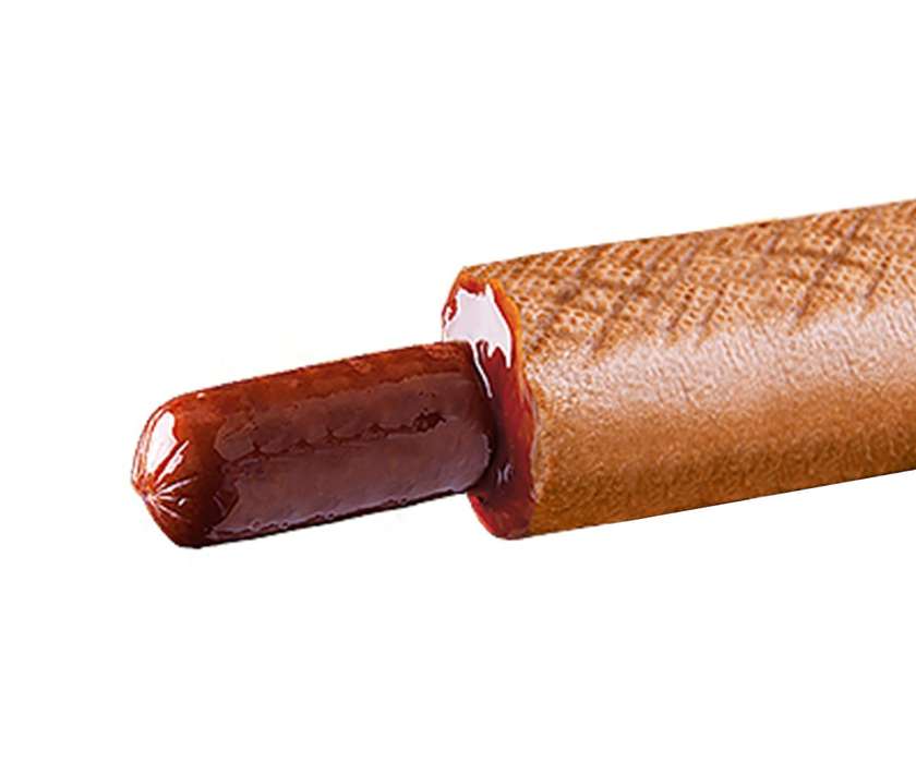 XXL Bavarian Hot Dog with Cheddar (dark bun)