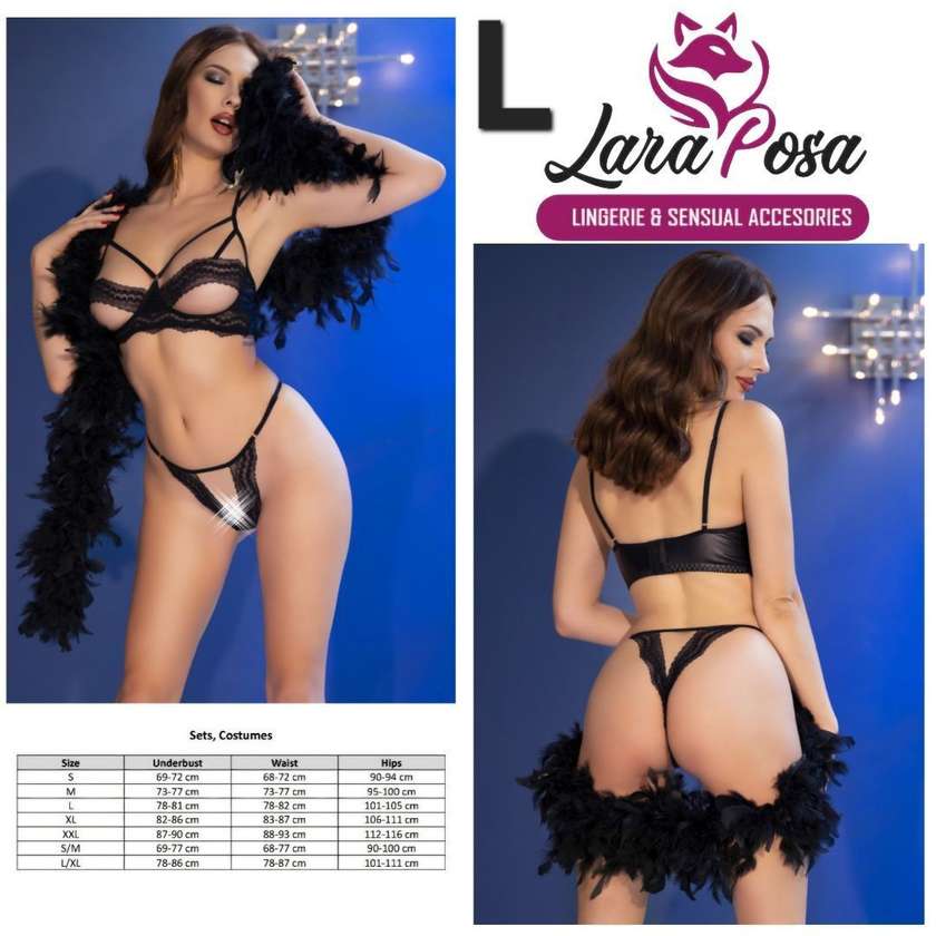 Conjunto de 2 Peças Preto (L)