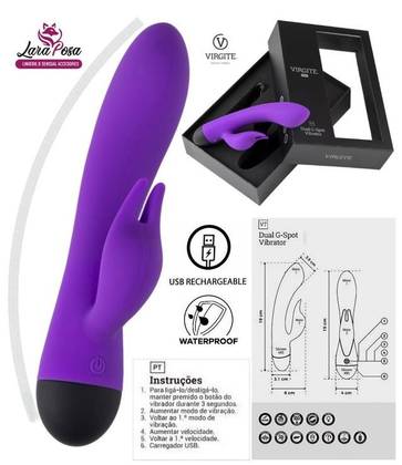 Vibrador Recarregável V7 Roxo