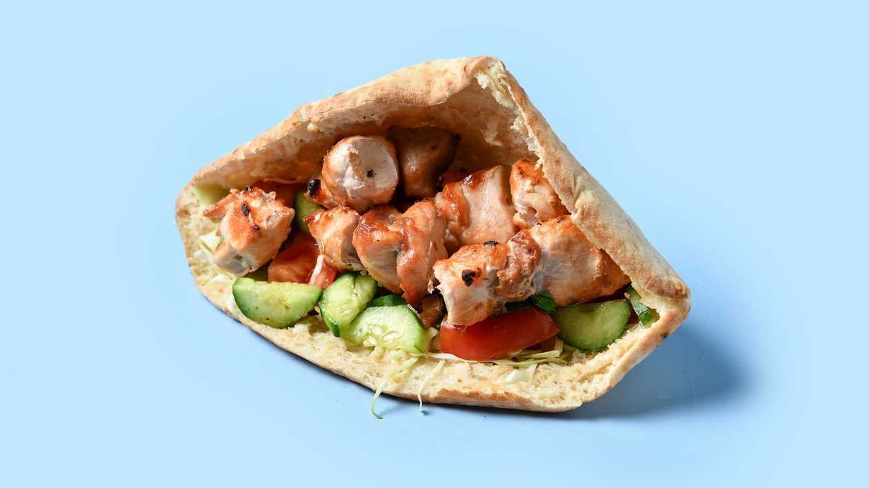 Chicken Souvlaki Cypriot Pita