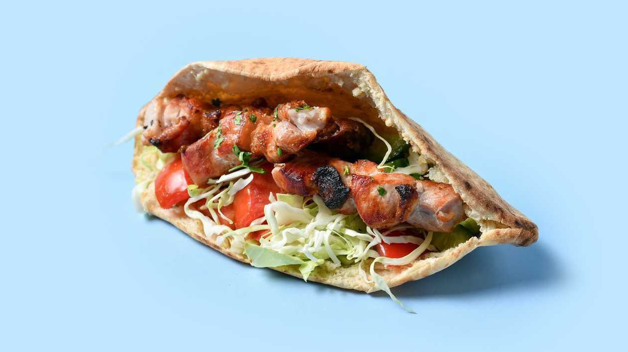 Pork Souvlaki Cypriot Pita