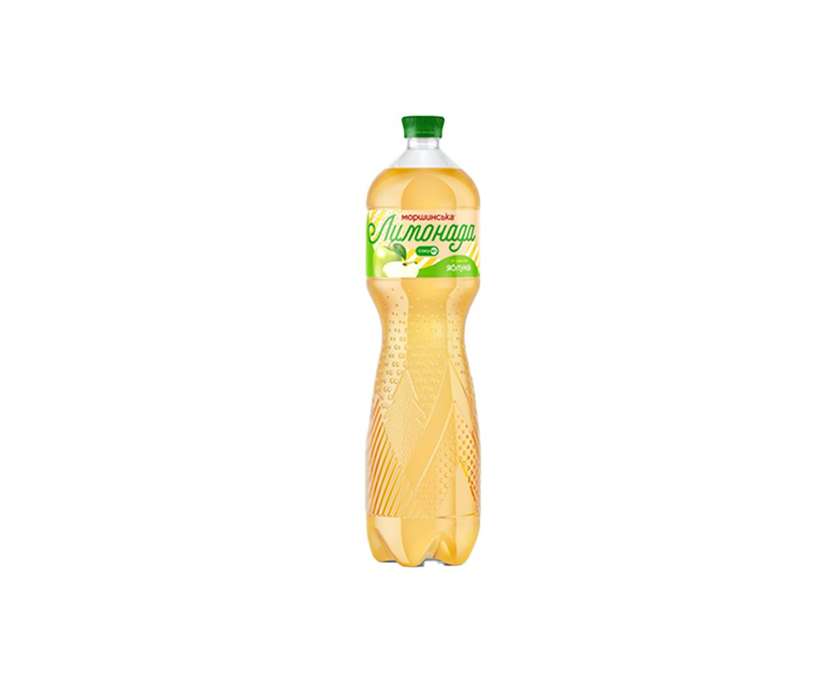 Morshynska Apple Lemonade, low/medium carbonation, 1.5L