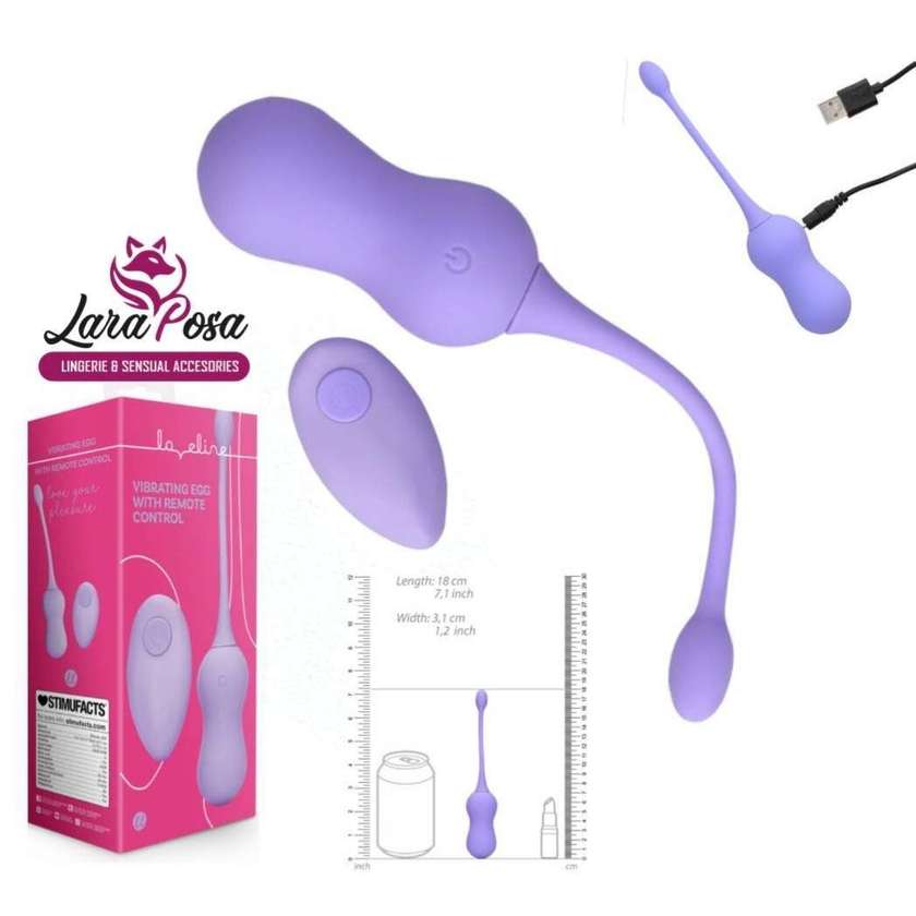 Ovo Vibrante com Controle Remoto Silicone Violeta