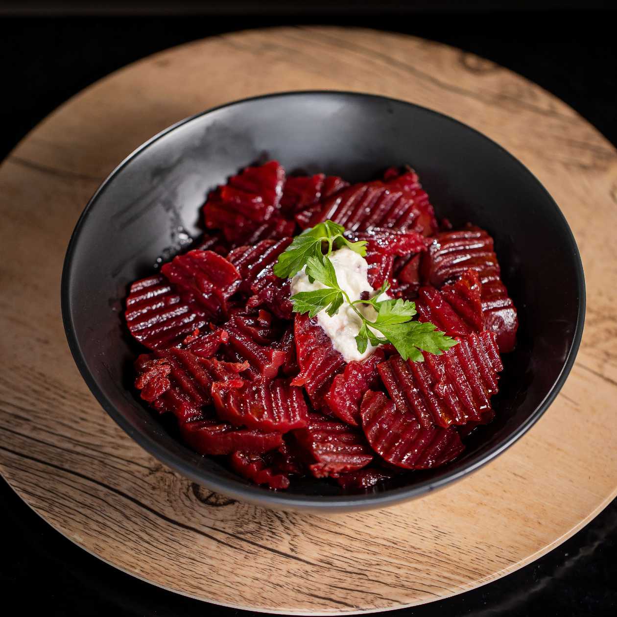 Salata de sfecla rosie si smantana