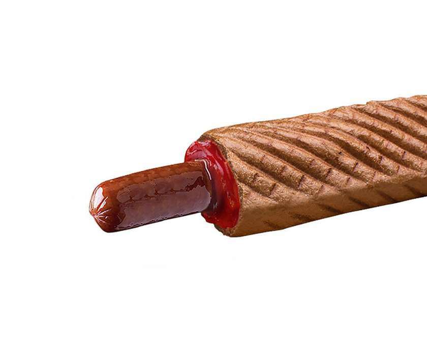 XXL Bavarian Sausage Hot Dog (dark bun)