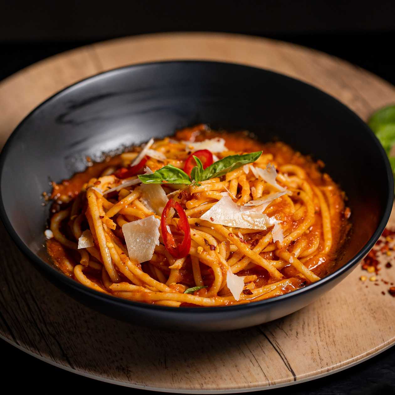 Spaghete arrabiata