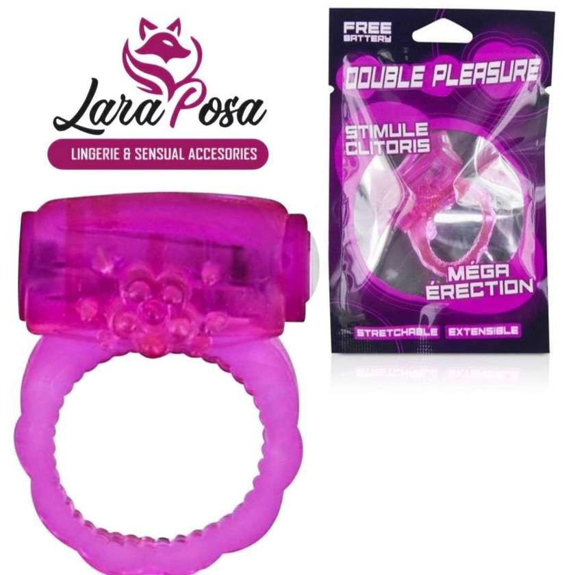 Anel Vibrador Rosa Cockring
