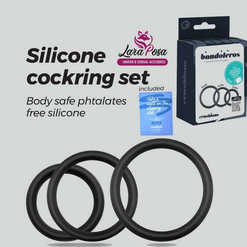 Bandoleros Conjunto de Anéis de Silicone para o Pénis