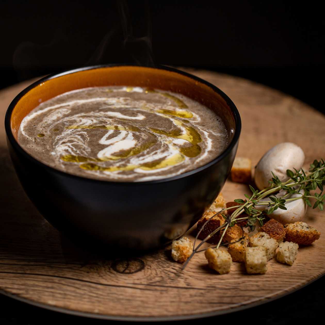 Supa crema de ciuperci de padure