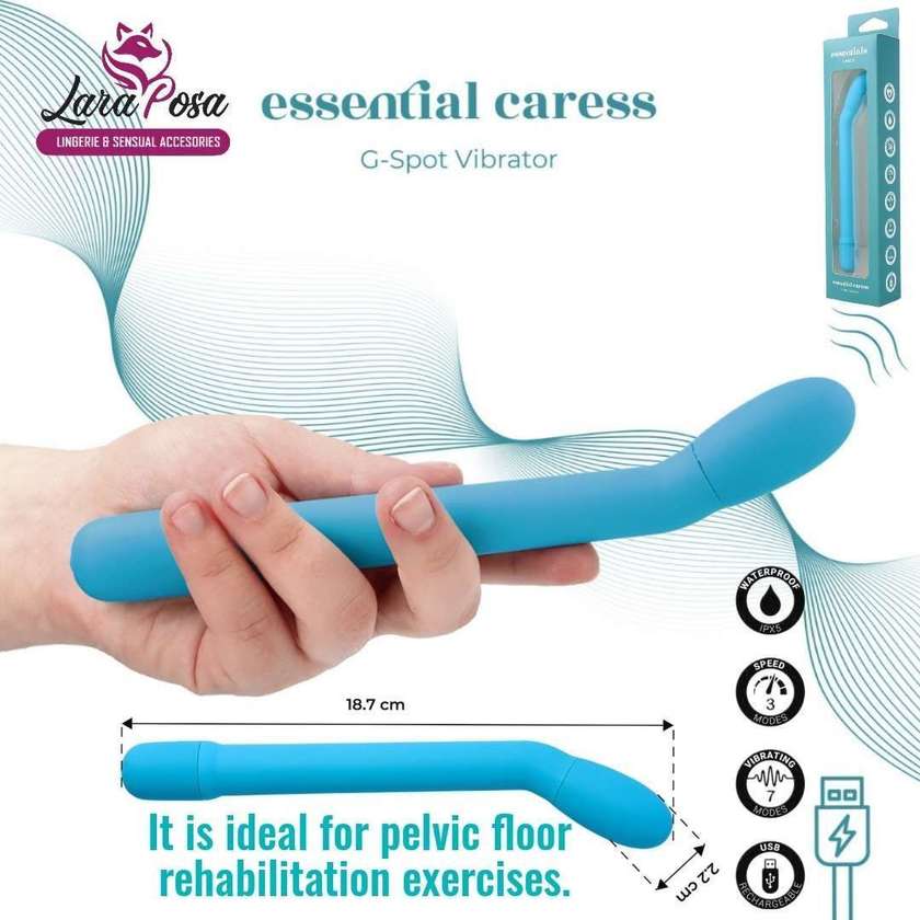Vibrador Ponto G Caress Azul