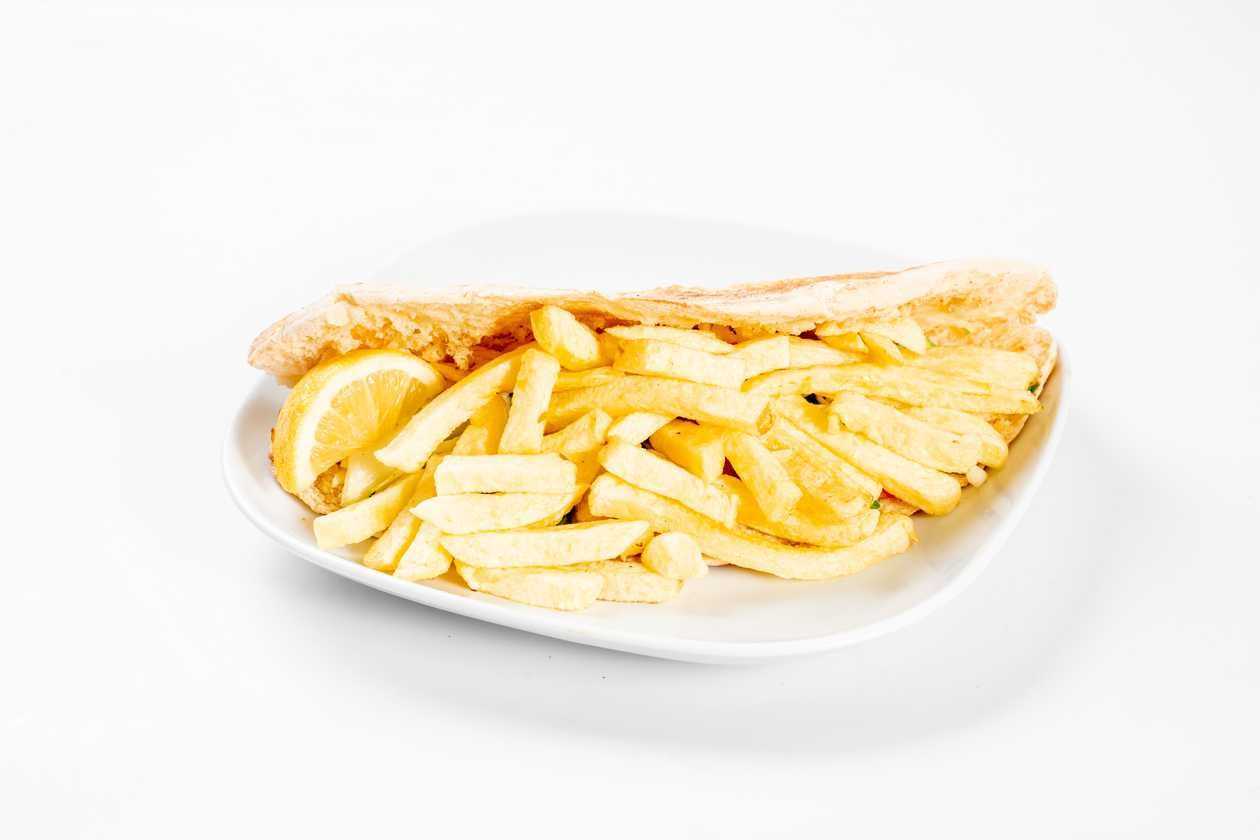 French Fries Cypriot Pita