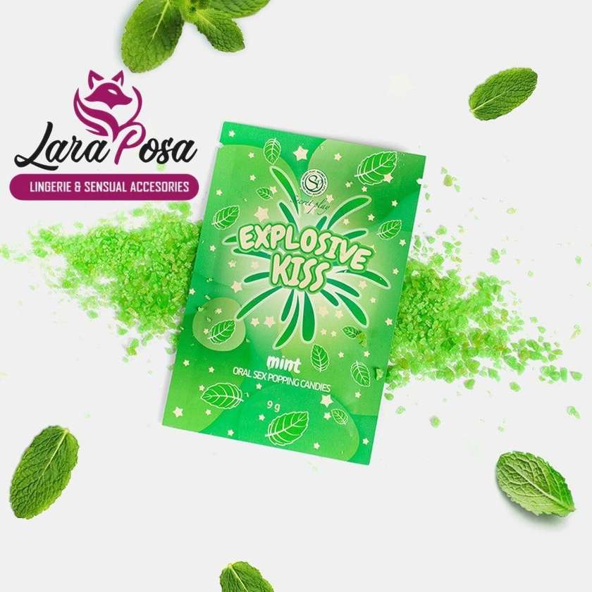 Rebuçados de Estalidos Explosive Kiss Menta