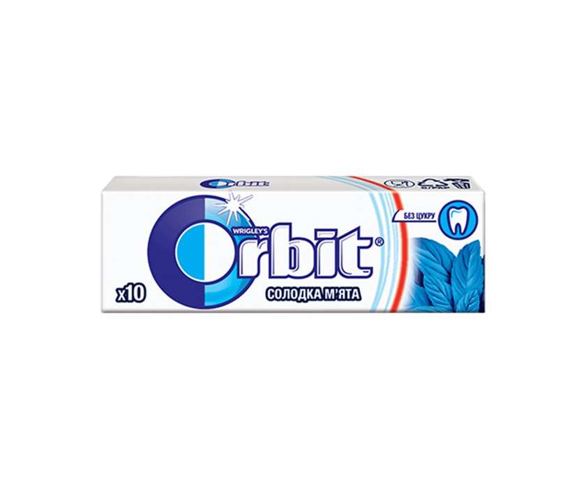 Orbit chewing gum, sweet mint, 14g
