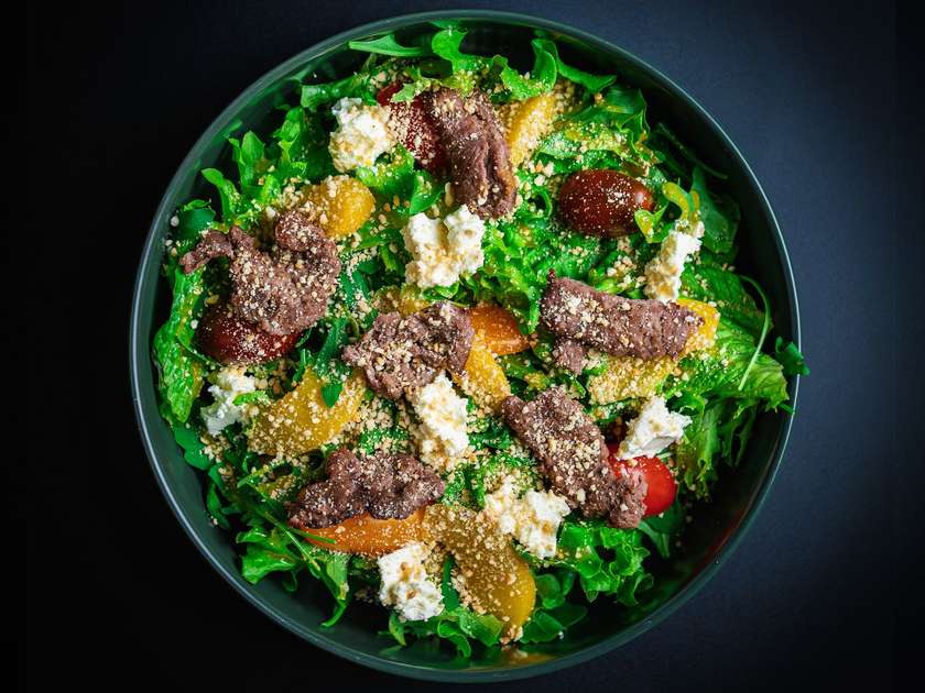 Warm Salad with Veal