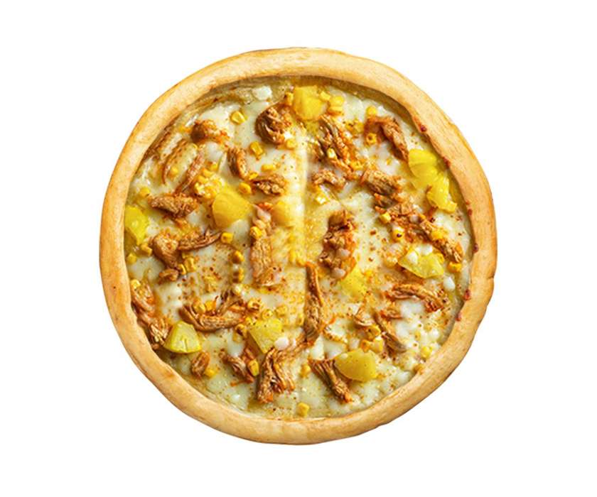 Chicken and pineapple pizza
