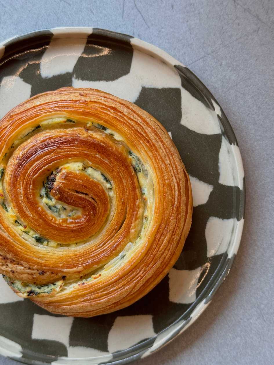 Spinach and ricotta swirl