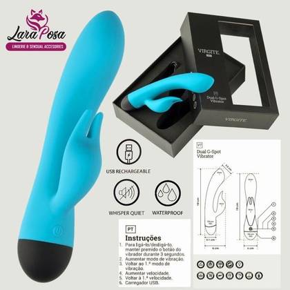 Vibrador Recarregável V7 Azul