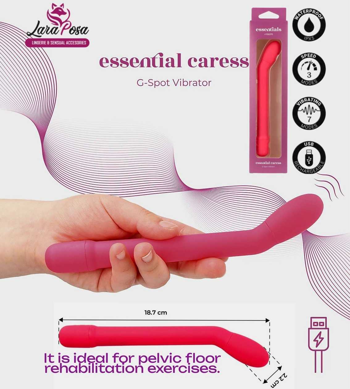 Vibrador Ponto G Caress Rosa