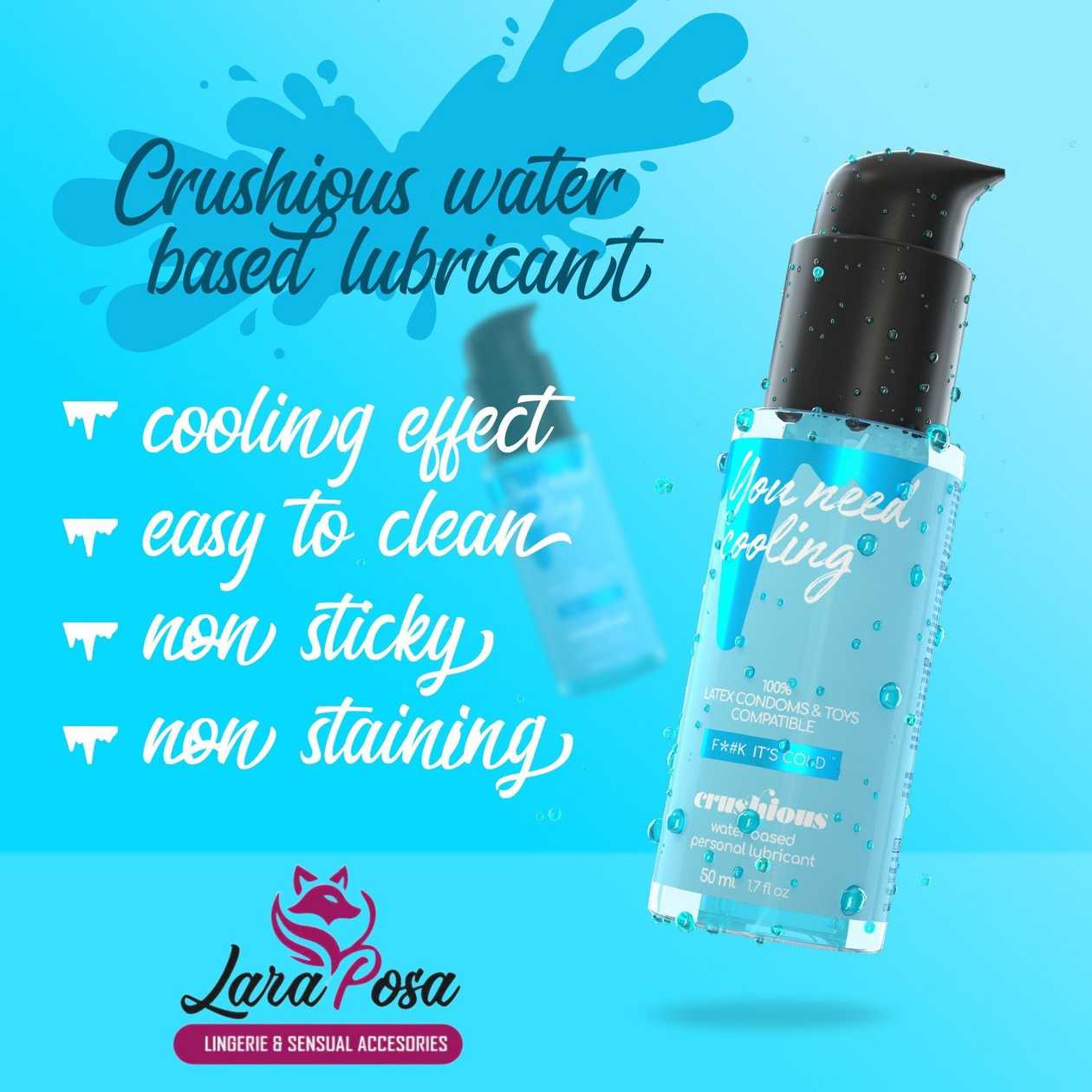 Lubrificante com Efeito Frio Crushious