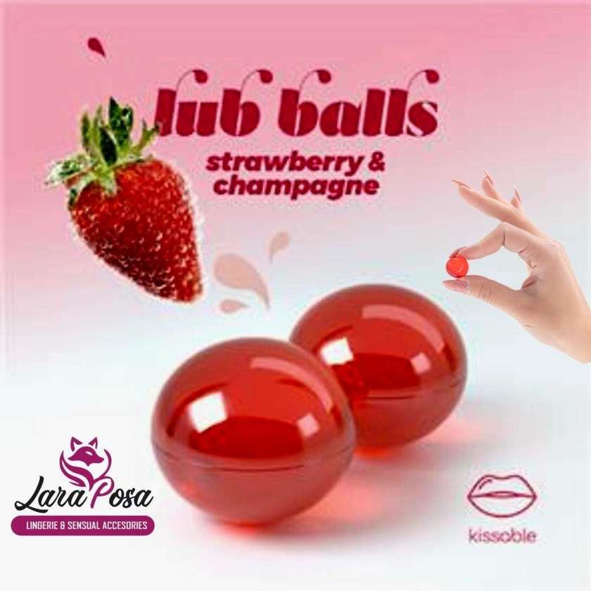 Bolinhas Explosivas Lubrificantes Morango e Champanhe