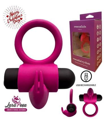 Anel Vibrador E9 Rosa Recarregável