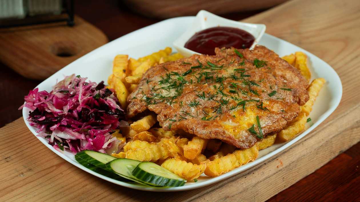 Pork chop with side dish