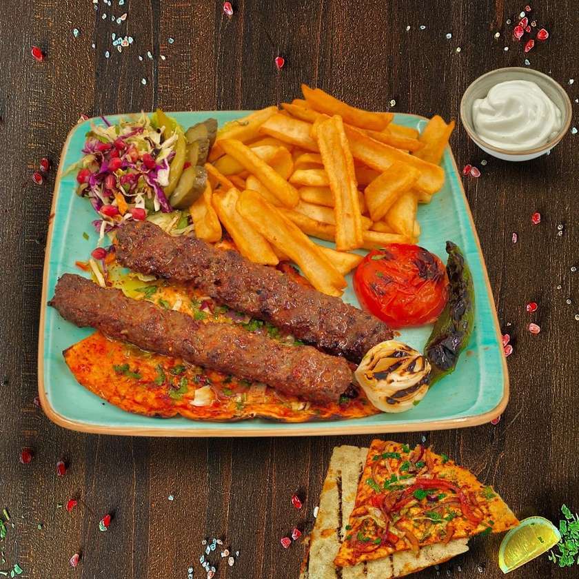 Fire of adana kafta inspired from turkish delight