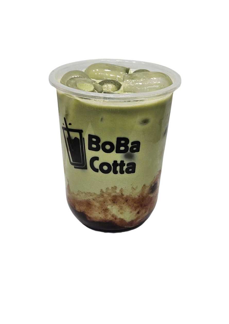 Matcha Latté s Jahodou
