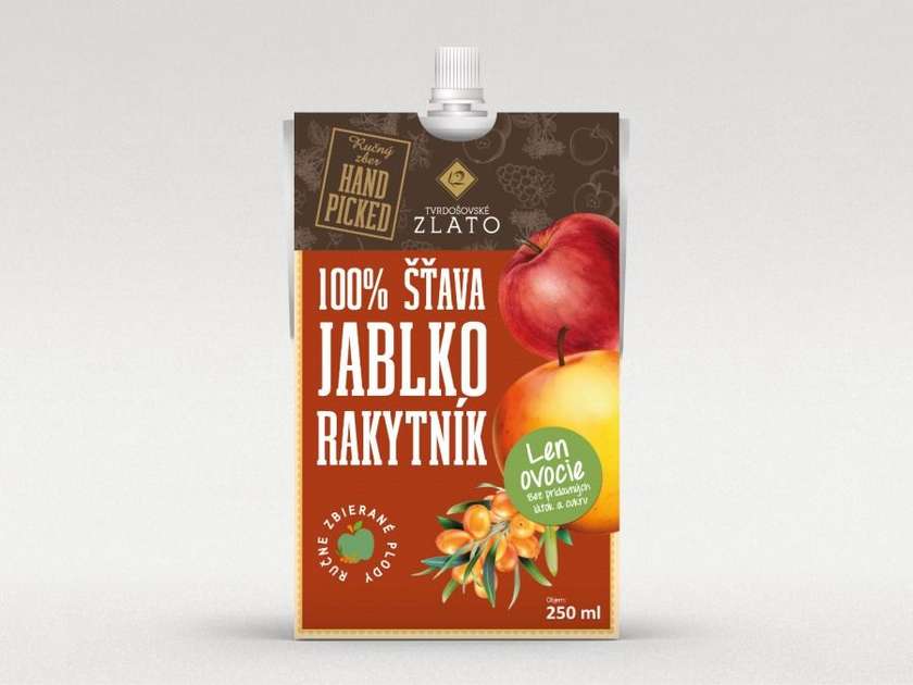 100% jablková šťava s rakytníkom, 250 ml
