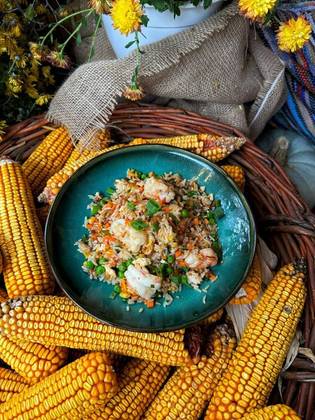 Orez prajit cu creveti