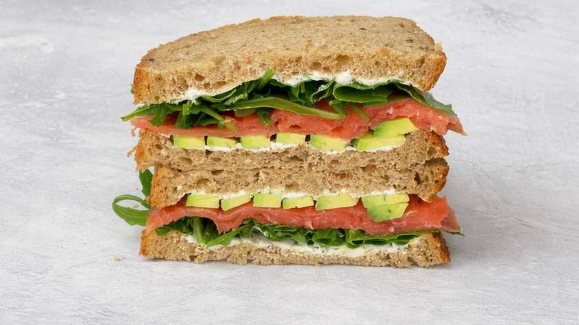 Sandwich with Salmon