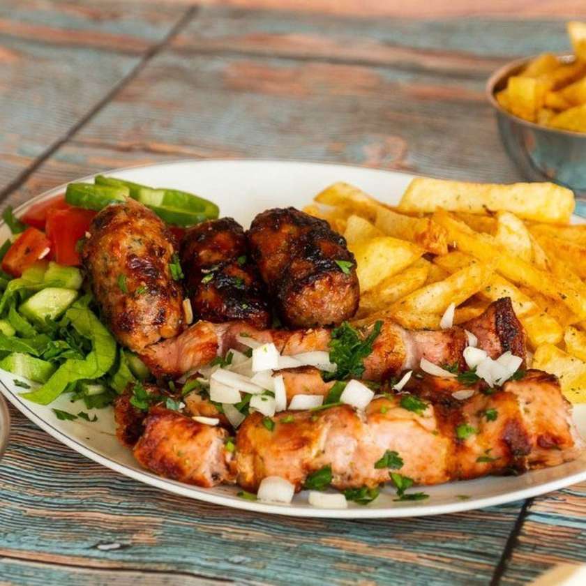 Mix Chicken Souvlaki Portion