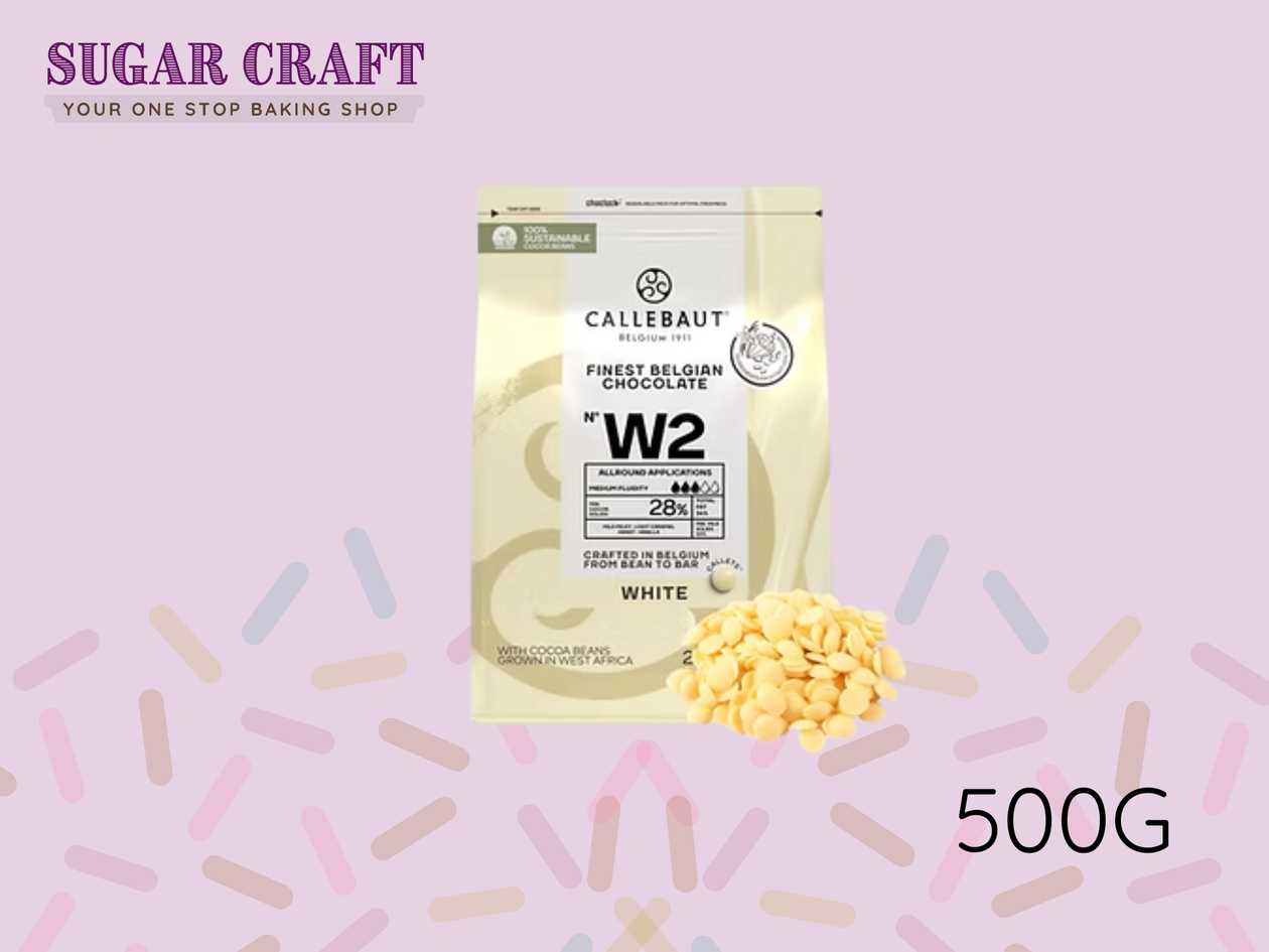 CALLEBAUT WHITE CHOCOLATE 500G