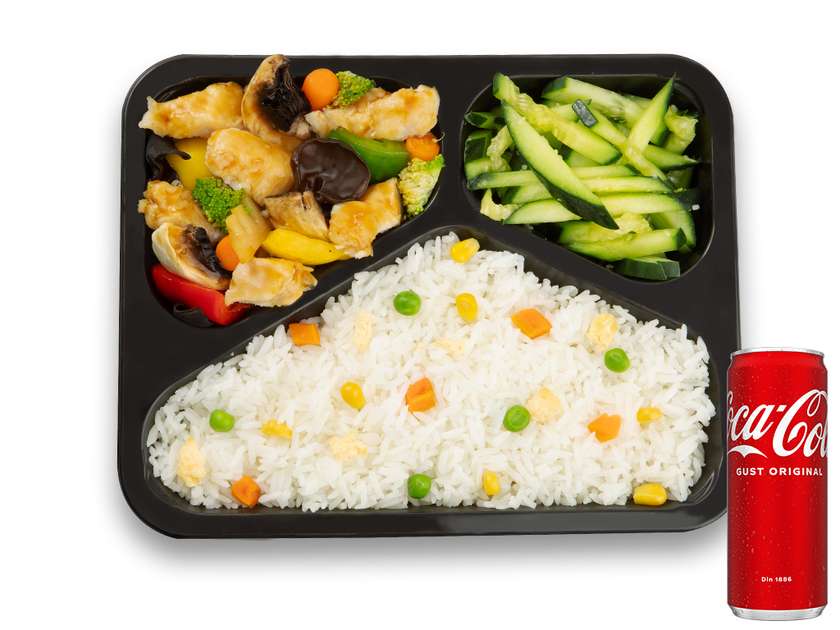 Combo trio + Coca-Cola