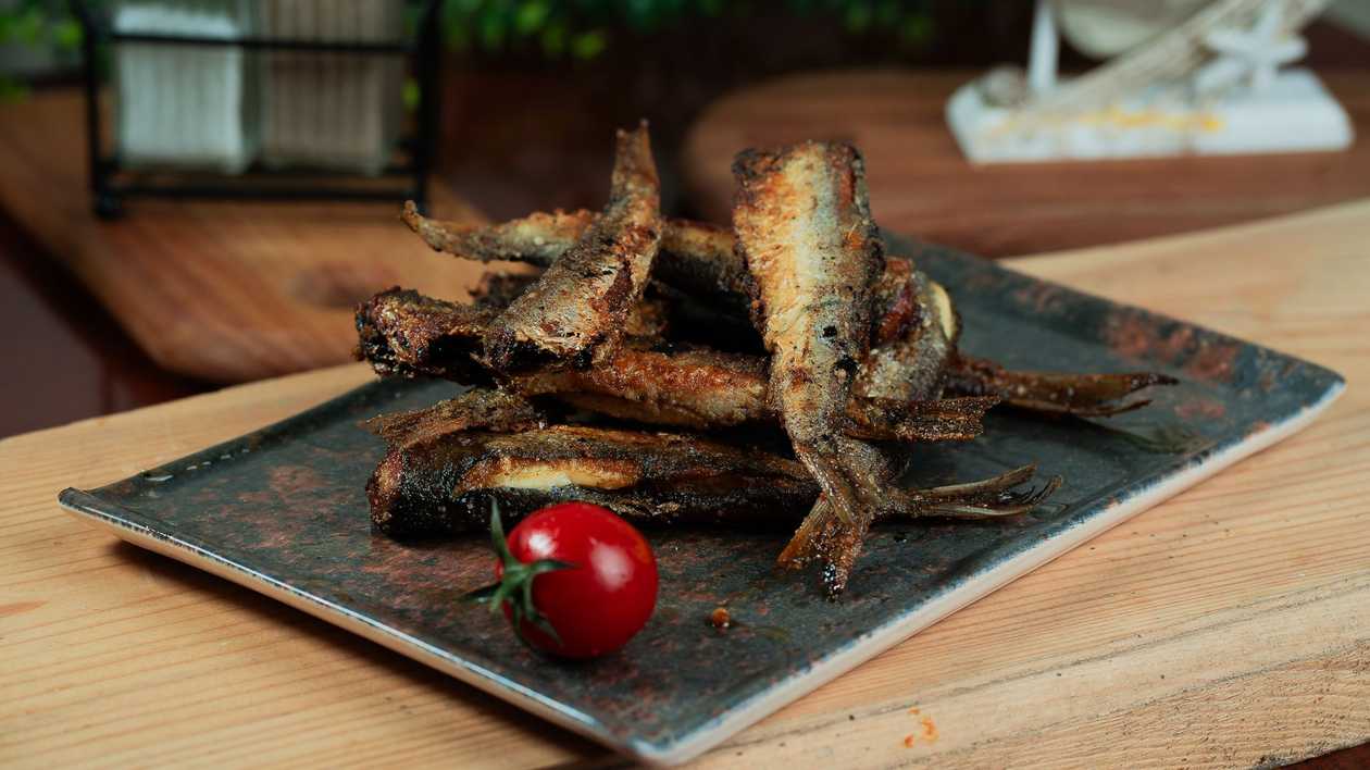 Fried Baltic herring