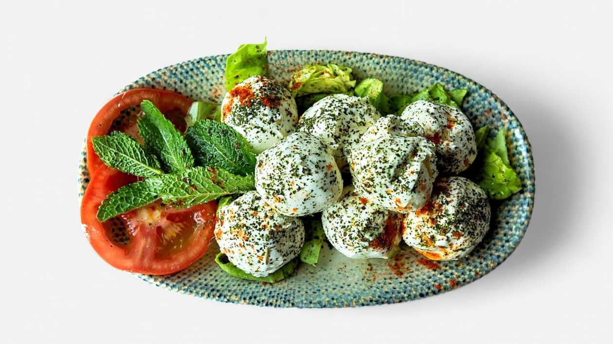 Goat milk labne with mint