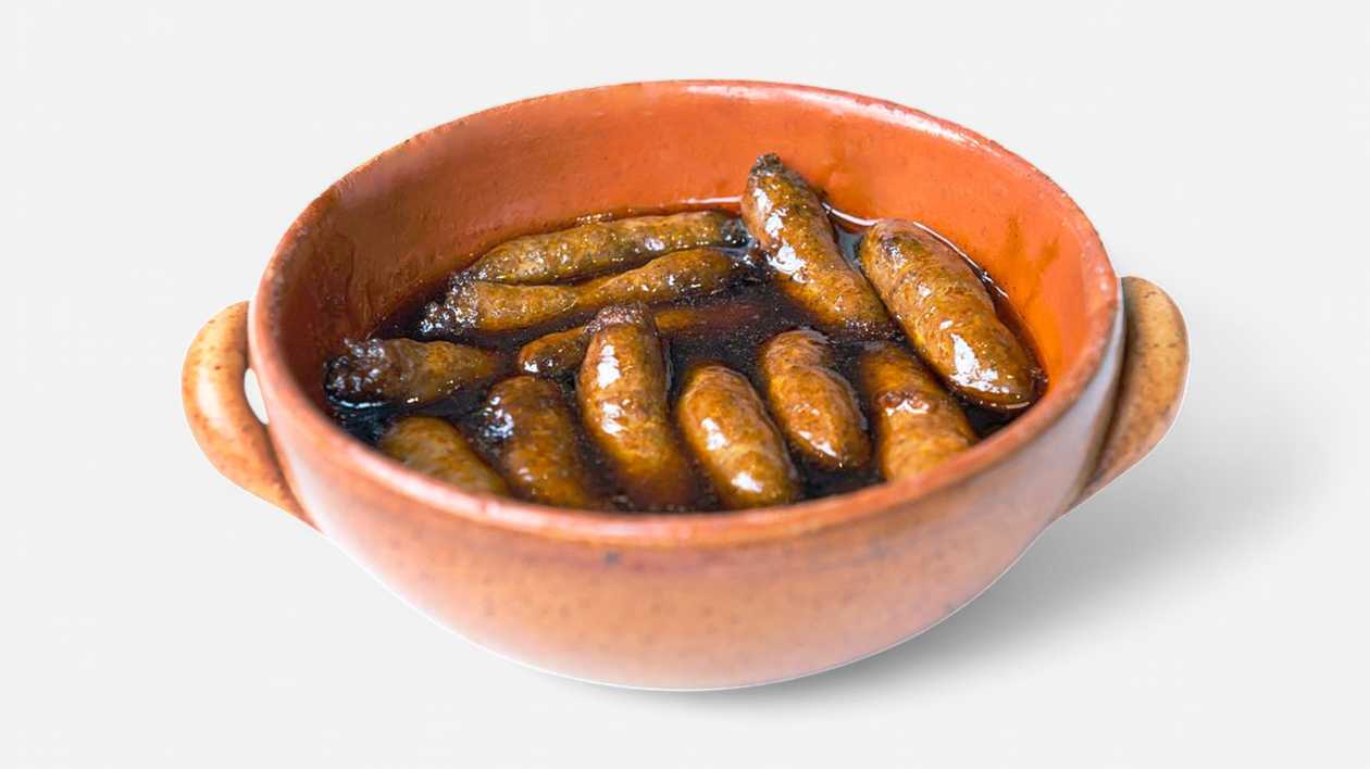 Makanek with pomegranate sauce