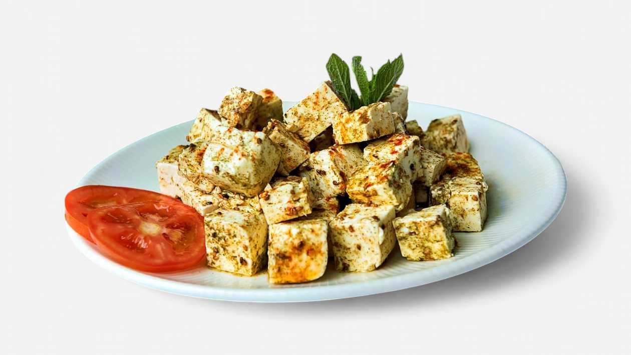 Cottage cheese with zattar