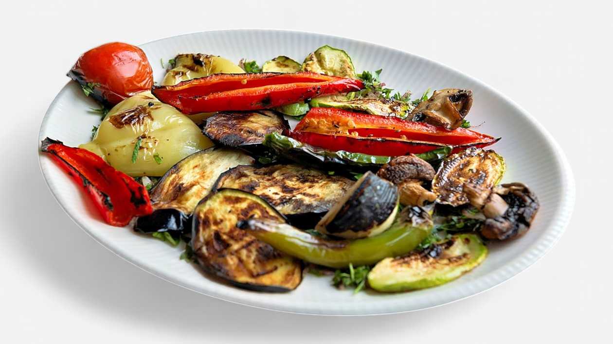 Ember grilled vegetables