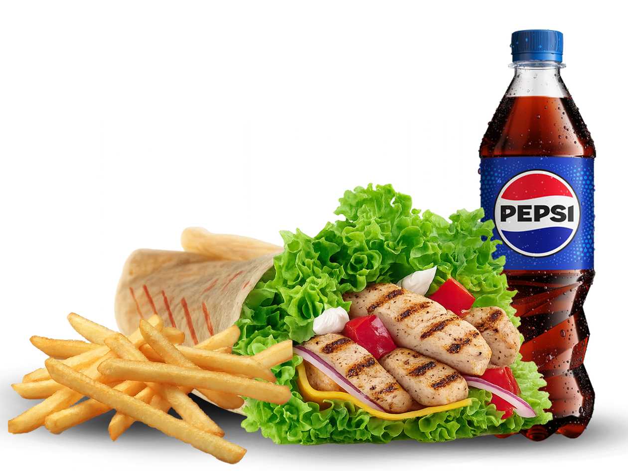 Grilled Chicken Wrap Meal