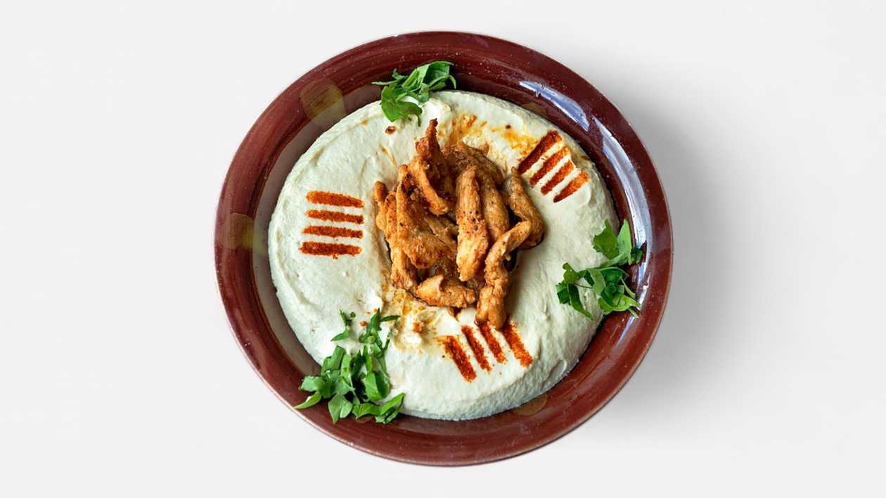 Hommous with shaorma